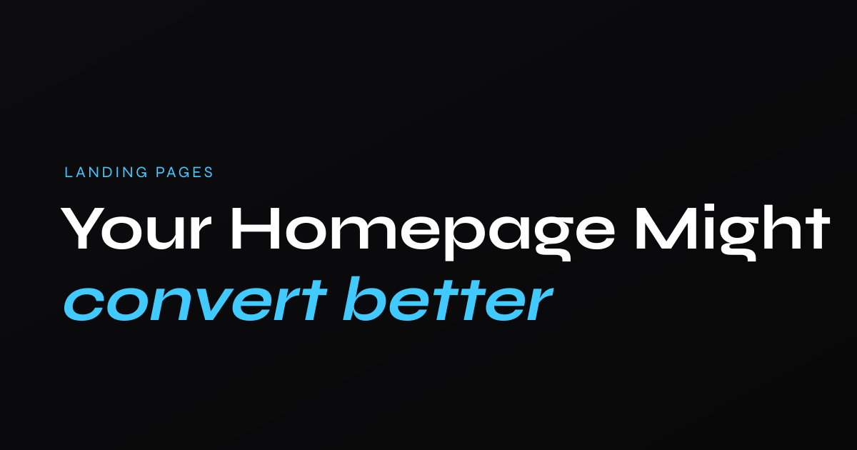 Landing page versus homepage: a decision framework for practitioners