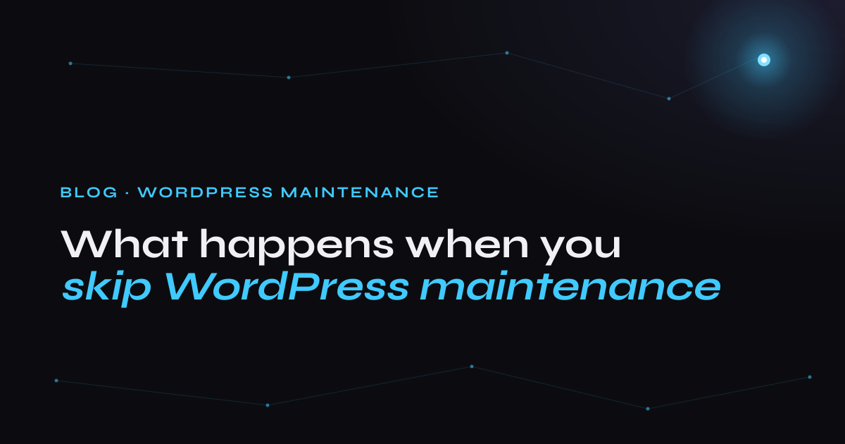 WordPress admin dashboard showing overdue plugin updates and a security warning